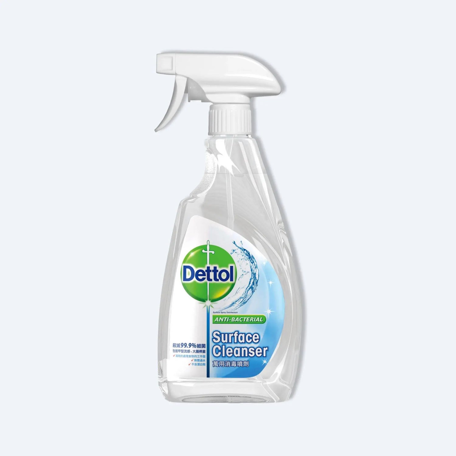 Dettol 滴露多用途清潔劑 500ml 噴霧瓶,殺菌 99.9%,適用於日常表面清潔。Dettol antibacterial surface spray 500ml for everyday disinfecting
