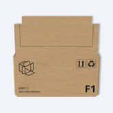 EPACKBOX 順豐F1紙箱 (20x15x10cm) - 正面視角,頂蓋向上翻開,方便裝箱