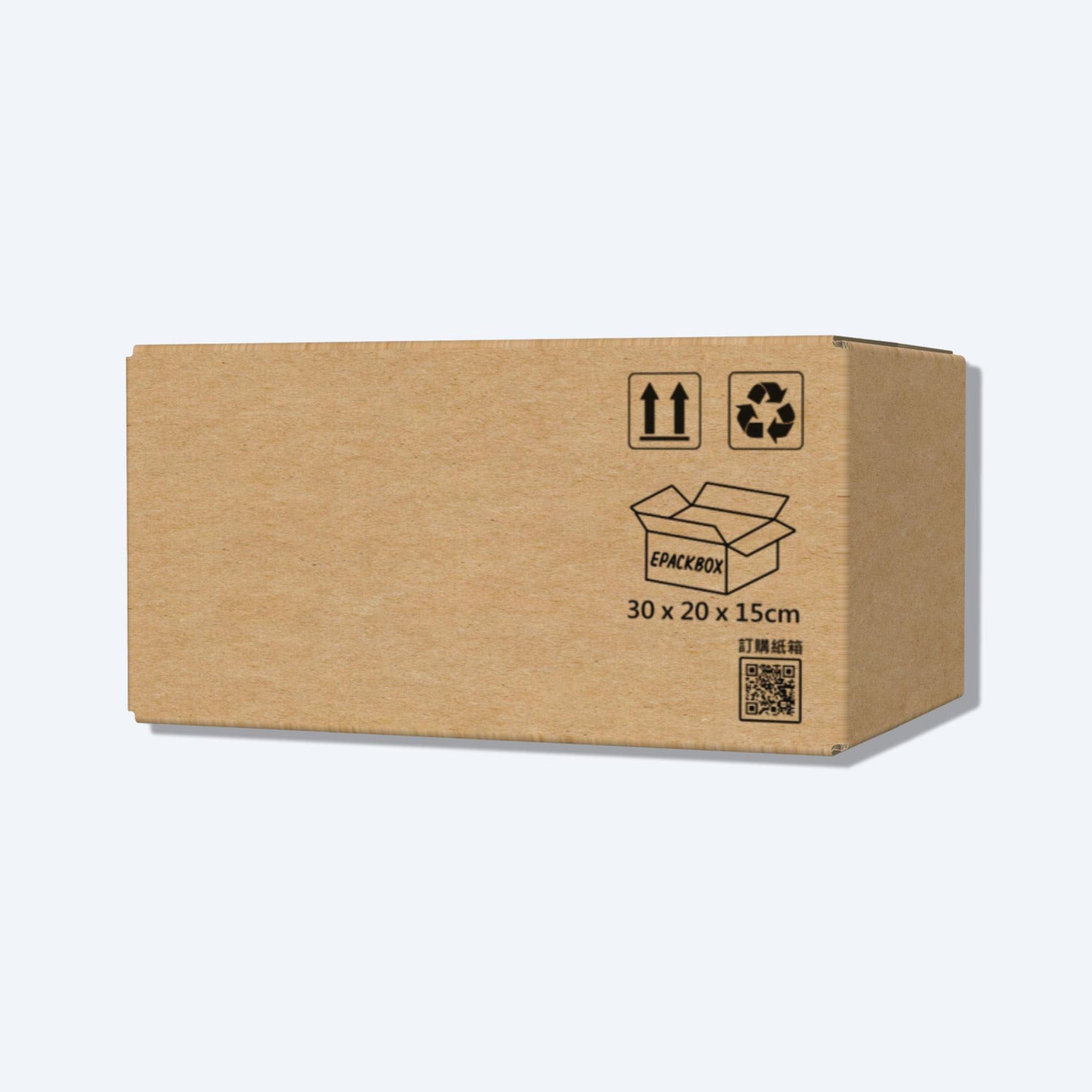 順豐F2尺寸紙箱展開圖，其尺寸符合順豐速運的包裝標準，展示折疊和組裝方式。