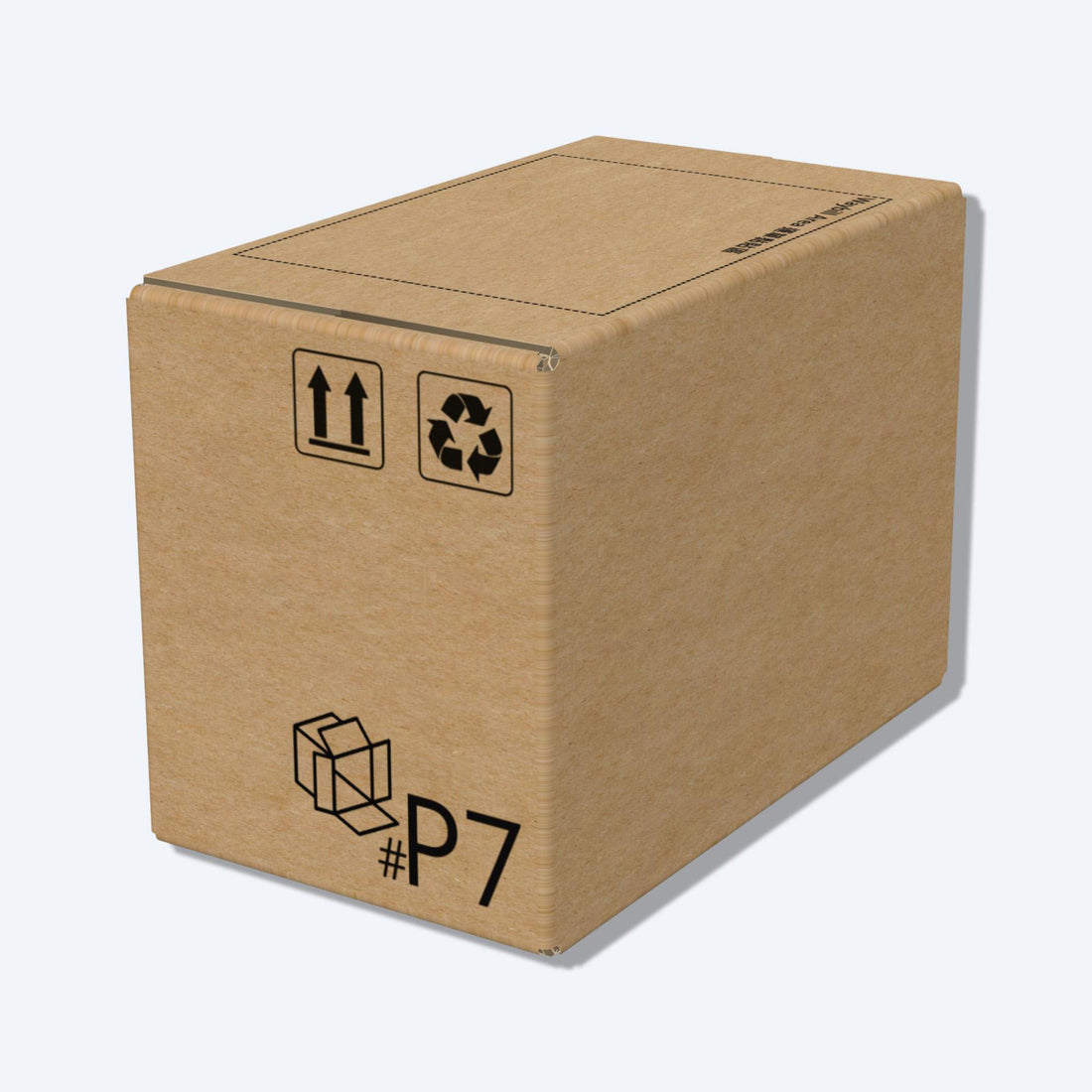 堅固的啡色順豐速運P7尺寸紙箱正面圖，這款快遞紙箱專為順豐速運設計。