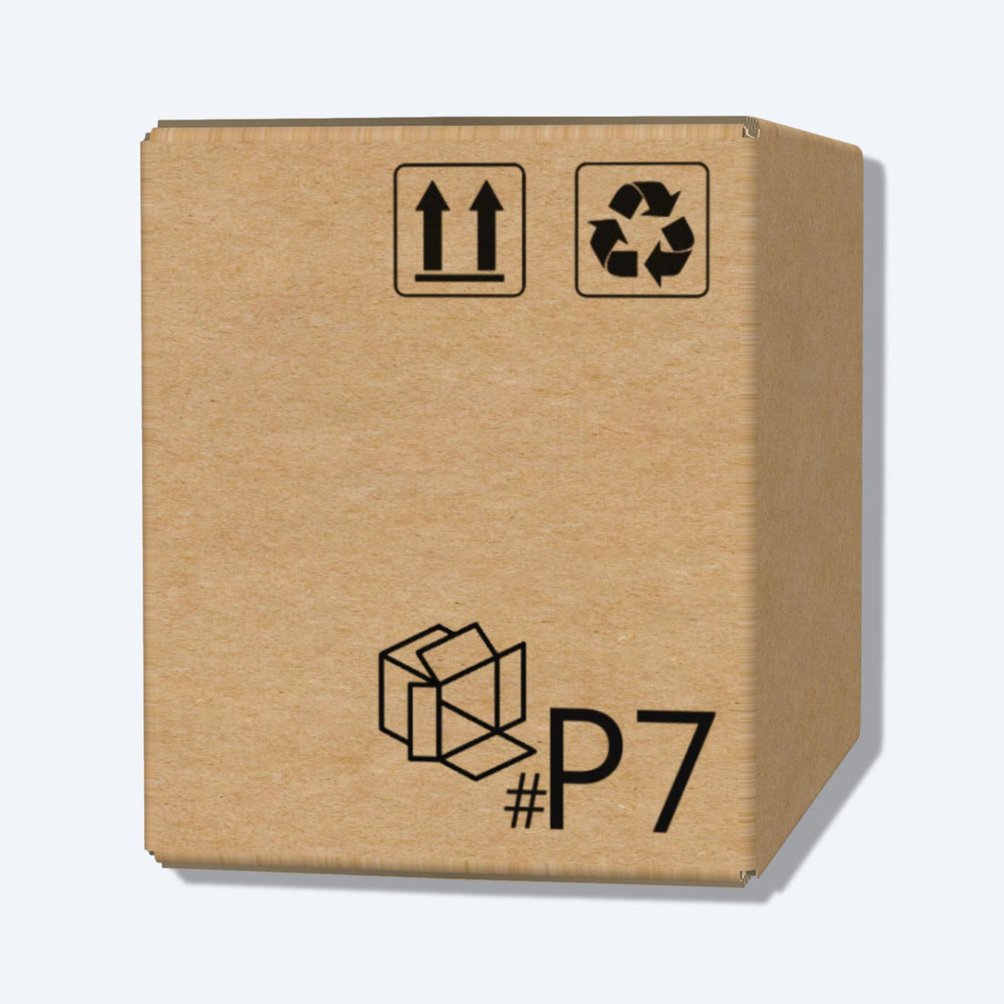 順豐速運P7尺寸紙箱側視圖，展示尺寸和質感，是適合中型物品運輸的理想選擇。