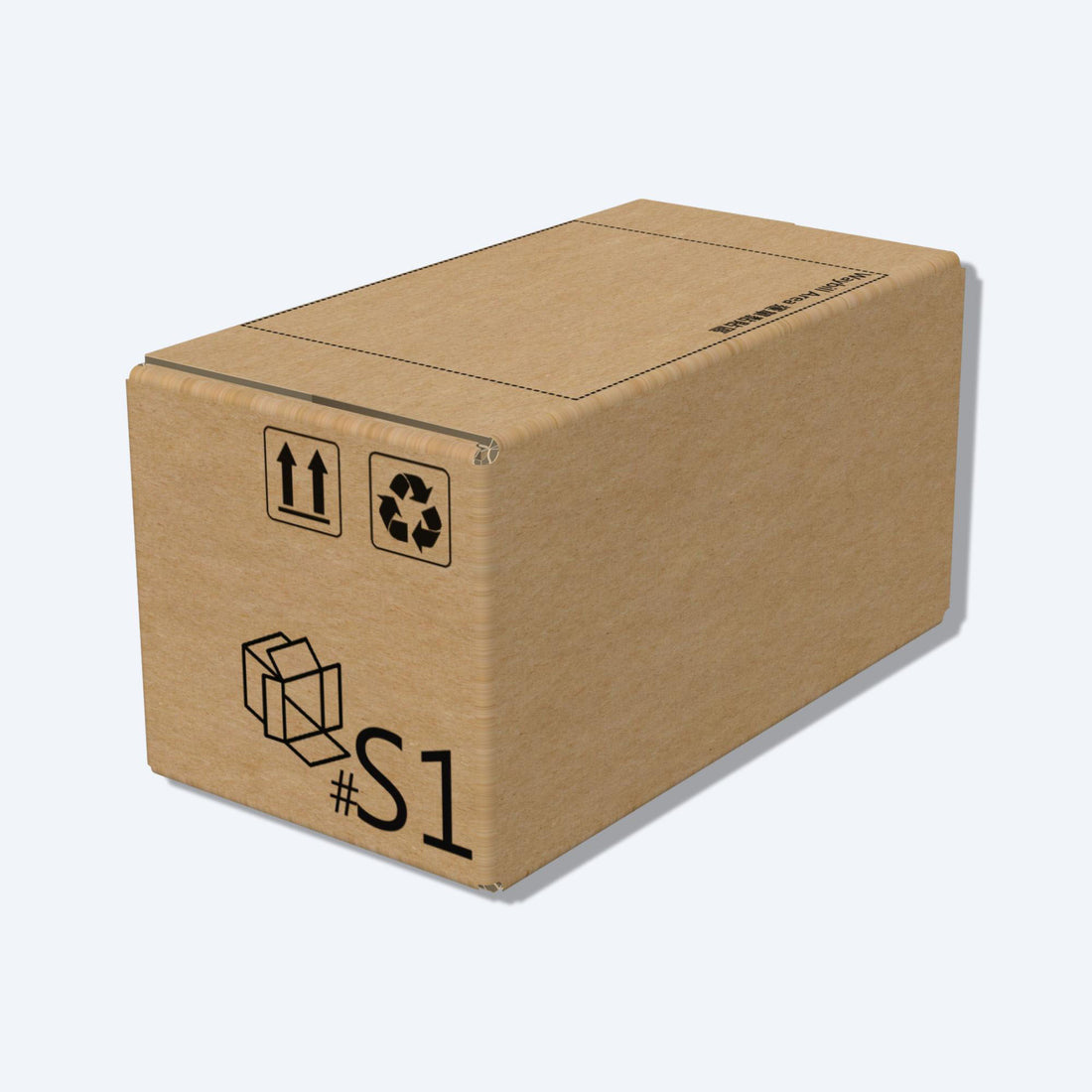 堅固的啡色順豐速運S1尺寸紙箱正面圖，這款快遞紙箱專為順豐速運設計。