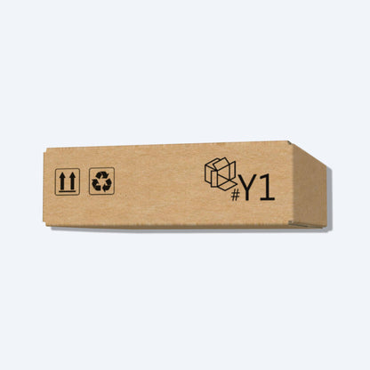 順豐FY尺寸紙箱展開圖，其尺寸符合順豐速運的包裝標準，展示折疊和組裝方式。
