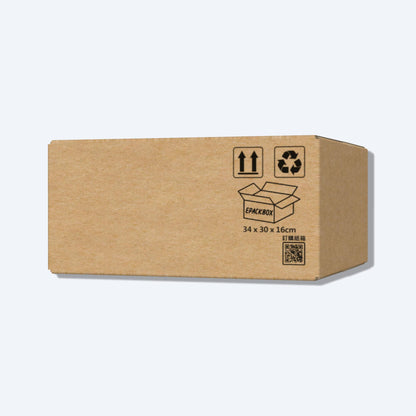 順豐Y3尺寸紙箱展開圖，其尺寸符合順豐速運的包裝標準，展示折疊和組裝方式。